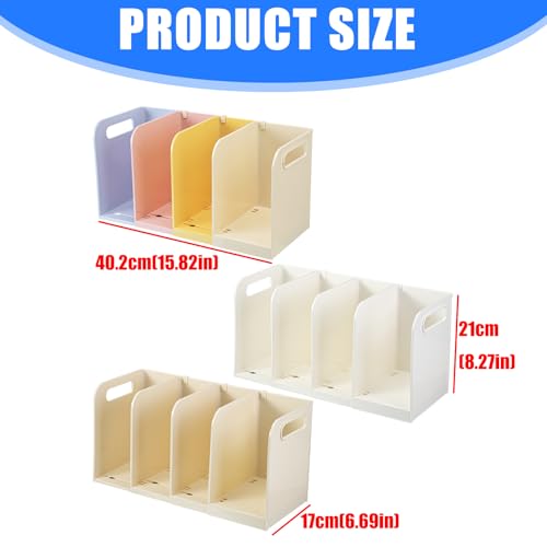 Soporte para libros ajustable y sujetalibros de mesa para estantes 6