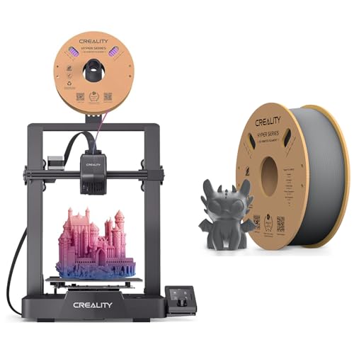 Creality Ender-3 V3 SE Official 3D Printer 250mm/s Max Printing Speed Upgraded Visual UI Auto Filament Loading and Unloading Sprite Direct Extruder CR Touch Auto Leveling with Hyper Grey