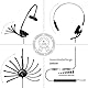 GEQUDIO Headset kompatibel mit Unify OpenStage 30 40 60 80 und OpenScape Serie Telefon - inklusive RJ Kabel - Kopfhörer & Mikrofon mit Ersatz Polster - besonders leicht 60g (1-Ohr)