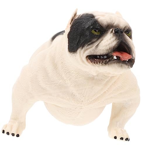 HIAKDOFT De Perro American Bully De Plástico Figura De Juguete De Perro Estatua De Simulación para Colección Infantil Juguete Cognitivo
