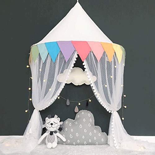 WJTMY Niños Cuna Mosquitera, Cama con Dosel Cubierta Mosquitera, Cortina Ronda Tienda de la bóveda, del Muchacho del bebé Mosquitera Carpa (Color : B)