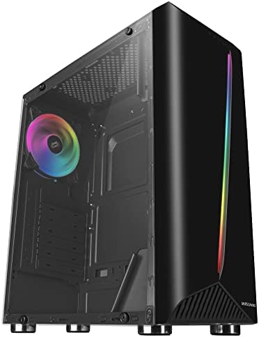 MARSGAMING MCMESHW White Gaming PC Case Micro ATX Total Mesh Design 3x Fans FRGB