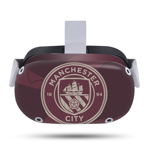 Head Case Designs Officially Licensed Manchester City Man City FC Third 2024 Champions Vinyl Sticker Skin Decal Cover Compatible with Meta Quest 2