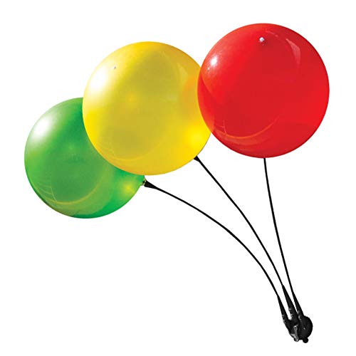 DuraBalloon - Weatherproof Reusable Balloon Triple Suction Cup Kit - Helium Free Plastic Outdoor Balloons