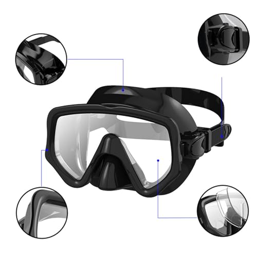 Set de buceo y snorkel de silicona para vacaciones familiares y deportes acuaticos 5