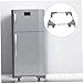 Homoyoyo 1pc Adjustable Washer Base Stand Locking Wheels Tubes Multi-functional Refrigerator Stand for Easy Cleaning and Stability for Portable Washers Dryers and Appliances