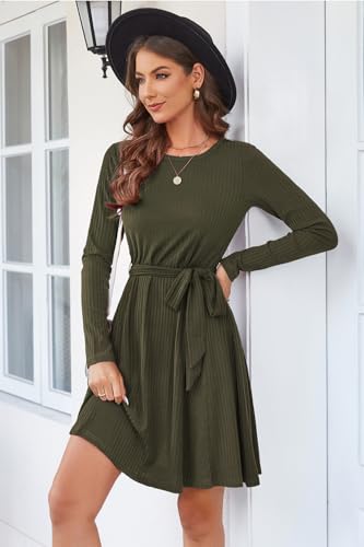 Image of Newshows Women's Sweater Pockets Fall Winter Teacher Work Casual Dress