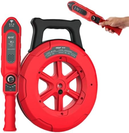 Underground Pipe Locator & Water Leak Detector - Waterproof Line Blockage Finder with Adjustable Sensitivity - 20m Sewer Scanner & Plumbing Tool for Efficient Detection