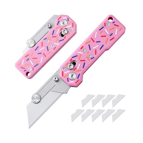 XXOK Utility knife box cutter G10 Paper folding knife blade SK5 factory office camping outdoor portable doughnut knives