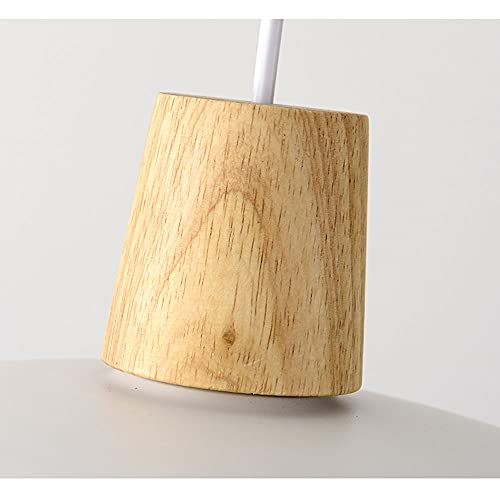 Lustre en métal et bois noir mat réglable E27 pour bar moderne