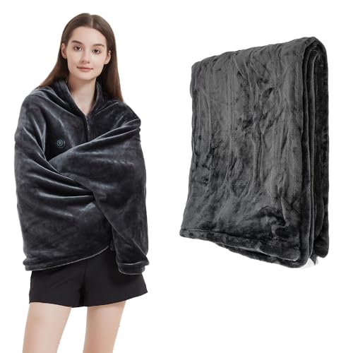 KQWVZ Wärmedecke Heizdecke, Elektrische Heizdecke USB, Flanell Elektrische...