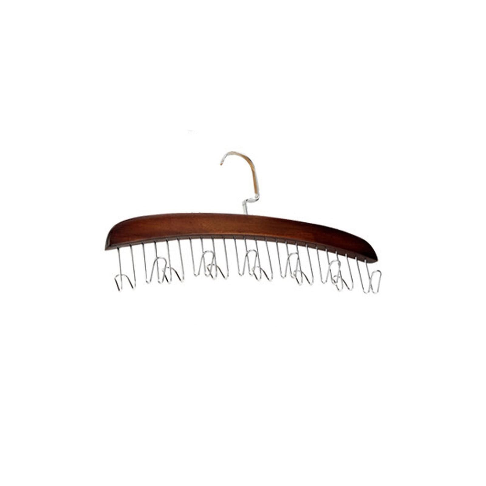 JINGYAN Standard Hangers Women Storage Hangers For Clothes Scarf Organizer Men Tie Belt Hanger Home Wardrobe(Brown)