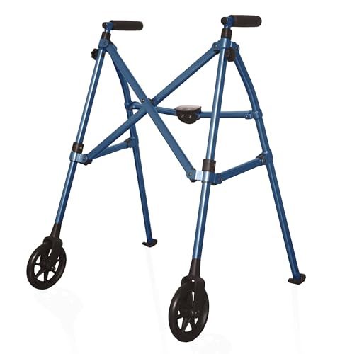Stander Space Saver Walker, Lightweight Folding Rolling Mobility Aid for Seniors & Adults, Compact...