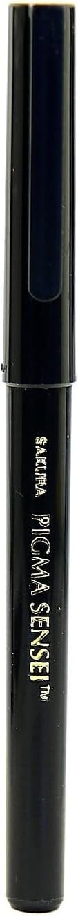 Sakura Pigma Sensei Pens, 0.6Mm, Bullet Fiber Tip, Black, 12/Pack (79142-Pk12)