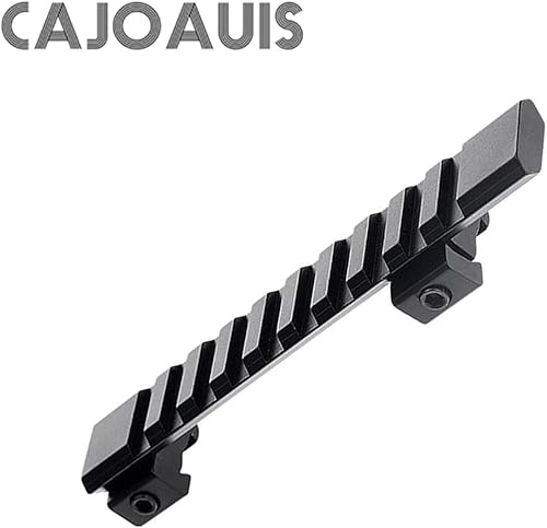 Miniatura 7 de Adaptador de montaje elevador de riel Picatinny Weaver de cola de milano de 0.433 in a 0.787 in para alcance de rifle de pistola de aire