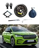 Robuster Wagenheber inklusive: Enthält einen robusten und kompakten Wagenheber, um das Fahrzeug leicht anzuheben und das Rad zu ersetzen.