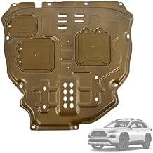 Aluminum-Magnesium Alloy Engine Splash Shield Guard for Toyota RAV4 2019-2024 Lightweight Heavy-Duty Skid Plate w/Extended Cover, Service Holes & Vent Design - Rustproof