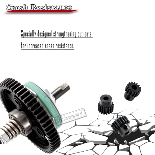 Rcarmumb Steel #45 Differential Gear Slipper Clutch 50T Spur Gear With 15T/17T/19T Pinions Gear Sets For 1/10 Slash 4X4 / Stampede 4X4 / Rustle 4X4. #TOP3