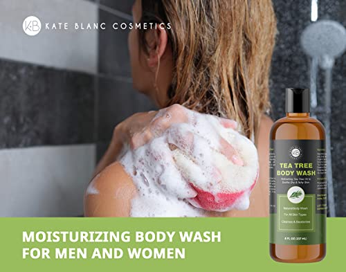 Kate Blanc Cosmetics Tea Tree Body Wash For Women And Men (8Oz) Soothes Itching, Acne, Eczema, Body Odor, And Sensitive Skin #TOP4