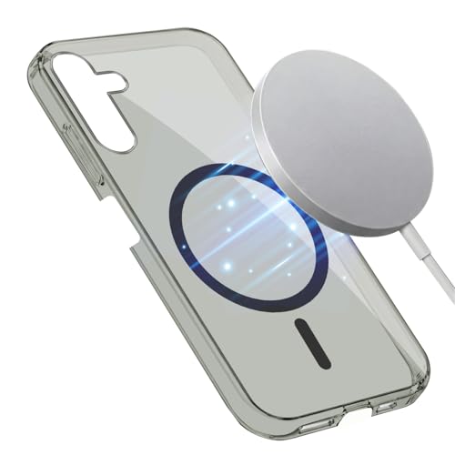 Image of Jkobi Lifetime Anti-Yellow MagSafe Compatible Clear Back Cover Case for Samsung Galaxy F15 5G (Sleek Hard Crystal | Shockproof and Camera Protection)