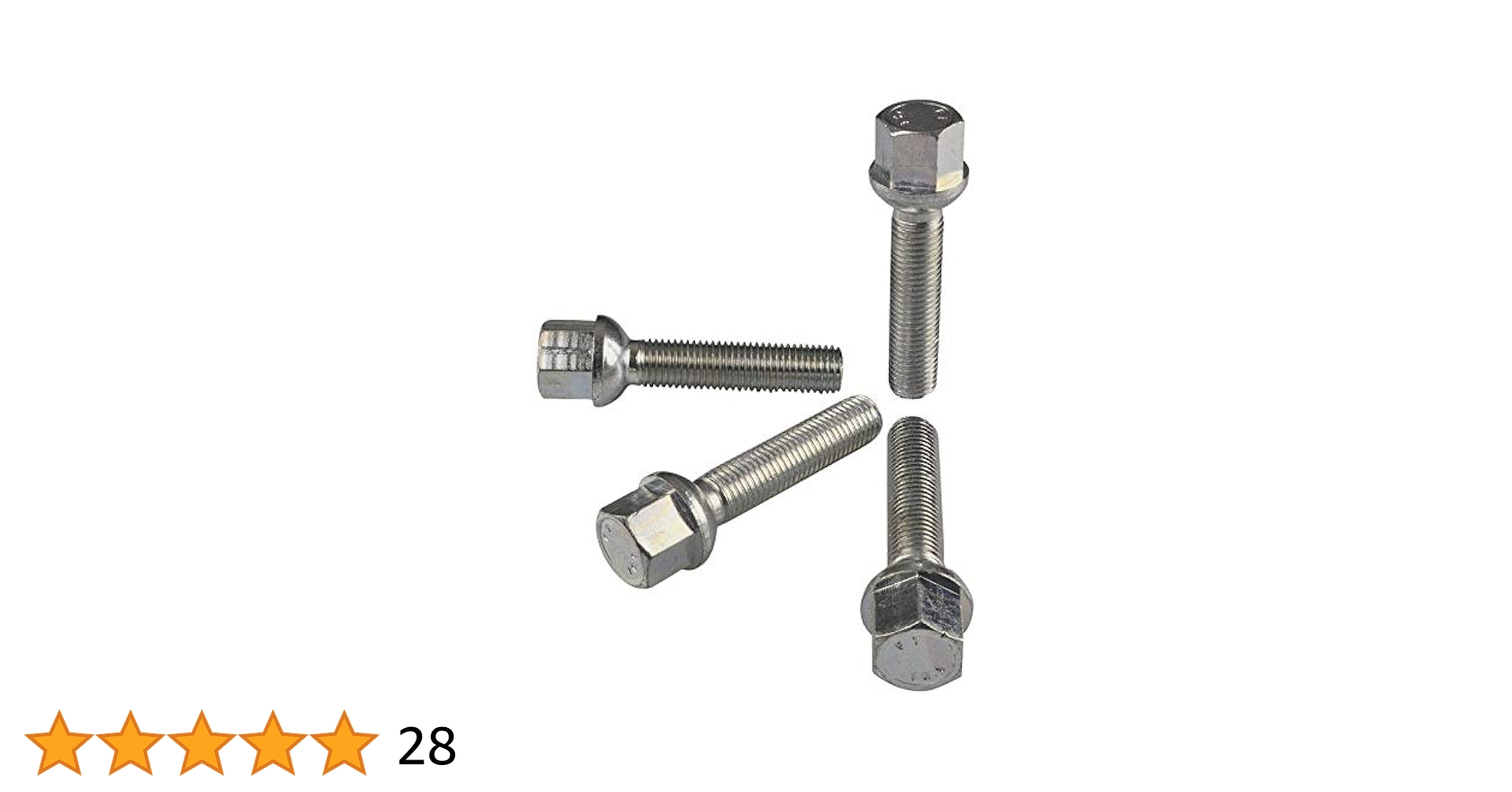 20 Vis De Roue M12x1,5x40 Pour Mercedes - Collier à Bille - SW 17mm - Qualité 10.9