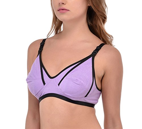 Image of Fabme Women's Melange Nursing Bra - Pack of 1 - (Cups B, C, D) (Sizes 30 to 44)