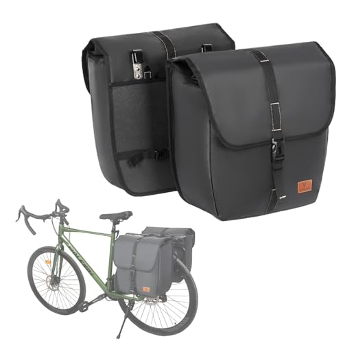 【Ampio Spazio di Archiviazione】Con dimensioni: 15,35 * 13,78 * 6,69 pollici, la borsa per bicicletta impermeabile offre un ampio scomparto principale e una chiusura avvolgente flessibile che consente la regolazione individuale delle dimensioni. La tasca esterna con cerniera offre spazio aggiuntivo per piccoli oggetti: attrezzi, provviste o un cambio di vestiti, qui troverete tutto.