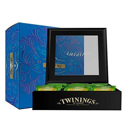 Image of Twinings Chestlets Tea Gift Set, Assorted Tea Bags, English Breakfast Tea, Earl Grey Tea, Darjeeling Tea, Pure Green Tea, Green Tea Lemon & Honey, Green Tea Jasmine, 60 Tea Bags of 6 Exotic Flavours