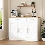 Shintenchi 3 Doors Farmhouse Sideboard Buffet Cabinet,42