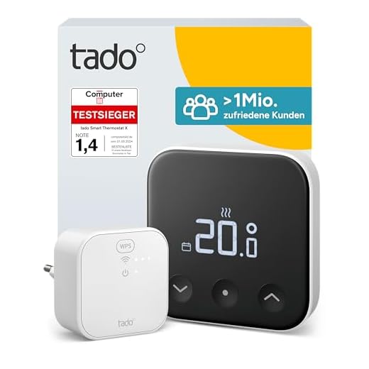 tado Smartes Thermostat X (Verkabelt) – Starter Kit für wassergeführte Fußbodenheizung oder Gastherme, Steuerung per App, Matter und Thread, Einfache Montage (Batterie)