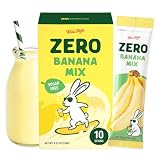 Kim’s Table Korean Banana Milk Flavored Mix Zero Sugar (10 sticks), Sweet & Creamy Banana Flavor, Sugar-Free...