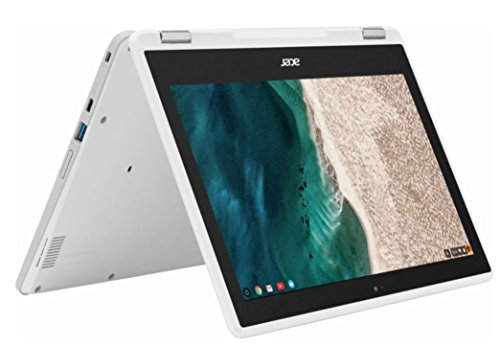 Image of acer R 11 Convertible 2-in-1 11.6 inch Touchscreen Chromebook-Intel Celeron N3150, 4GB DDR3L, 32GB eMMC Flash Memory, Chrome-White
