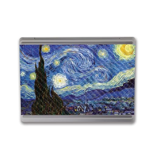 Image of MightySkins Carbon Fiber Skin Compatible with Microsoft Surface Laptop Go 3 (2023) Full Wrap Kit - Starry Night | Protective, Durable Textured Carbon Fiber Finish | Made in The USA