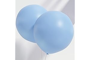 Globos de 18 Pulgadas, Paquete de 12 Globos Azules Pastel, Globos de...