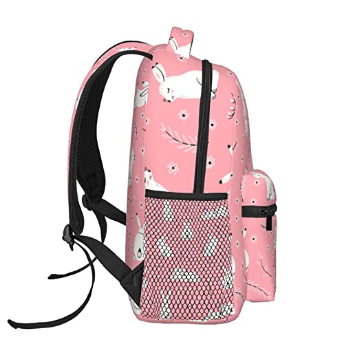 Mochila de viaje ligera con estampado de conejo ideal para escapadas de fin de semana 3