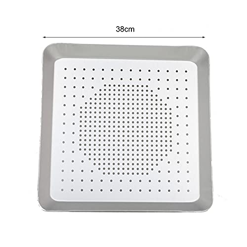 Prettdlijun Square Pizza Pan For 8 Inch-16 Inch Pizza, Non-Stick Aluminium Alloy Pizza Bread Meal Baking Pan Kitchen Baking Tools #TOP5