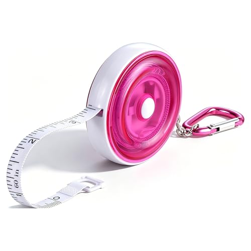WORKPRO Soft Tape Measure, 60'' Retractable Measuring Tape for Body, Pink