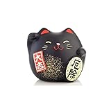 Gato Felicidad (Salud) pequeño H5,5 cm JP (negro)