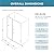 DELAVIN 58-58.5" W x 72" H Hinged Glass Shower Door, Water Leakage Prevention Glass Shower Door with Magnetic Seal Strips and Handle, Adjustable Frameless Shower Doors Easy Essembly, Matte Black