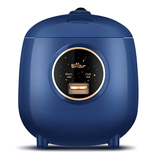 Comparison: Best Mini Rice Cooker For Travel 9 Bear Mini Rice Cooker 2 Cups Uncooked, 1.2L Portable Non-Stick Small Travel Rice Cooker, BPA Free, One Button to Cook and Keep Warm Function, Blue