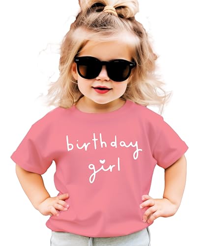 Olive Loves Apple Birthday Girl with Heart Basic Birthday T-Shirts for Any Age Birthday