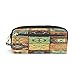 Produktbild Bohemian Federmäppchen, tragbar, PU-Leder, für Schule, Stifte, Tasche, große Kapazität, Make-up-Kosmetiktasche