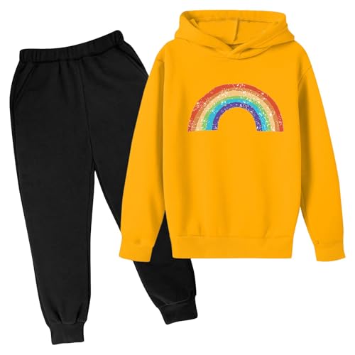 Children Boy Girl Sweatsuits with Matching Pants and Hooded Sweatshirts - Tracksuits for Child Outfits