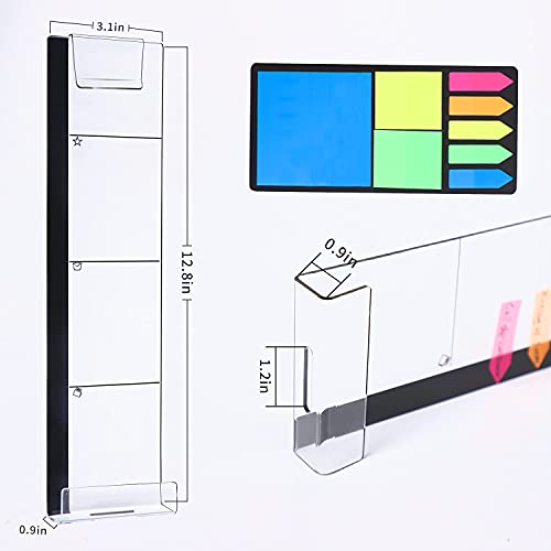 image for Keenjorika 2PCS Multifunction Clear Computer Monitor Memo Boards （Le