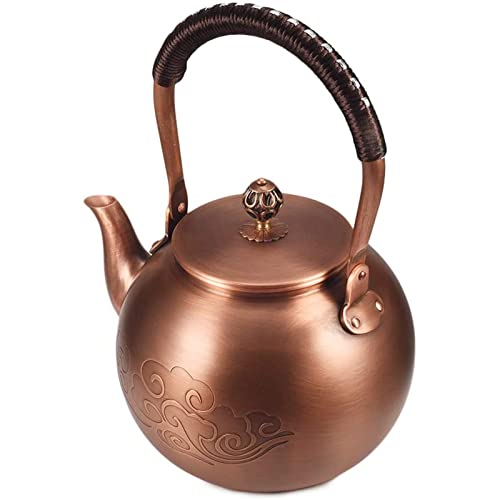 Premium Handmade Solid Copper Teapot Kettle Stovetop Teapot Thick Engraved Copper Teapot Kettle Stovetop Teapot Chinese - The Office Teapot #TOP4
