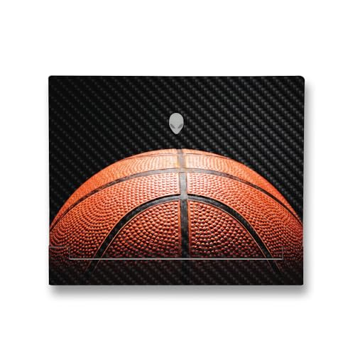 Image of MightySkins Carbon Fiber Skin Compatible with Alienware X14 R2 (2023) Full Wrap Kit - Basketball World | Protective, Durable Textured Carbon Fiber Finish | Easy to Apply | Made in The USA