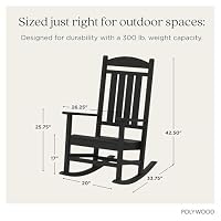 POLYWOOD Presidential Rocking Chair in Black — image 3