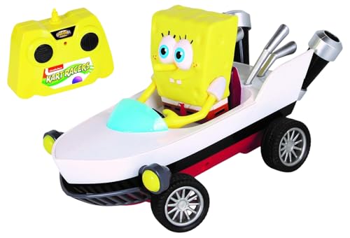 Nick Kart Racers - 2.4GHz RC Spongebob Boatmobile; Straight from The Game “Nickelodeon Kart Racers 3: Slime Speedway”; Full Function Fun; Grippy Tires for Ultimate Traction