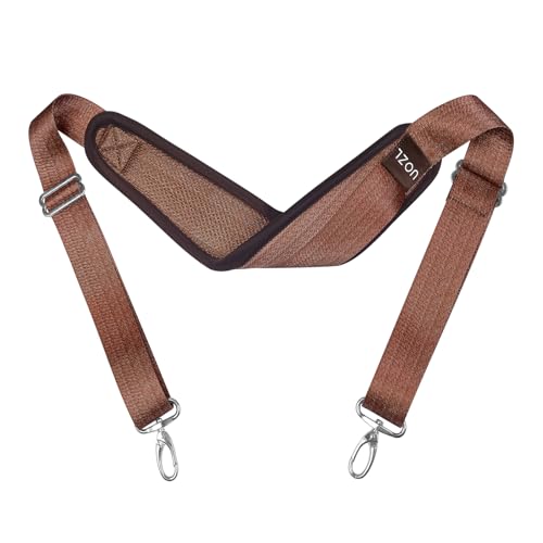 Image of 67 Inch Shoulder Straps, Soft with Ultra-Thick Fixed Shoulder Pad, Two Way Independently Adjustable Buckle Replacement Straps for Laptop Bag Messenger Bag Tool Bag Luggage,Brown