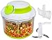 WUNH Tritatutto: Potente Tritatutto Manuale Manuale/Miscelatore/Frullatore 950 Ml,Green